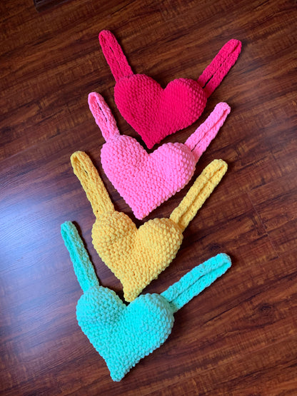 Heart Plushie Crochet Backpack