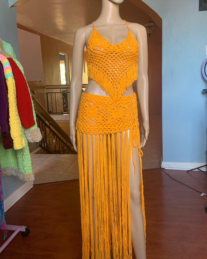 Xara Crochet Skirt Set
