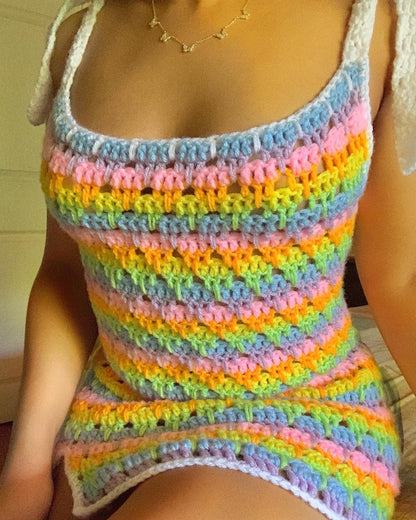 Vestido crochet havana