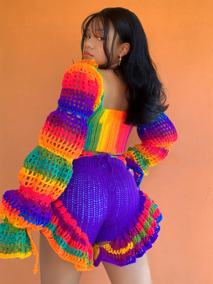 Cocobel Crochet Shorts Set