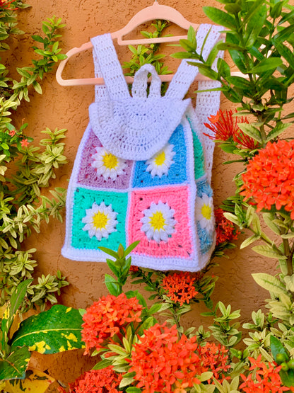 Dandelion Crochet Backpack