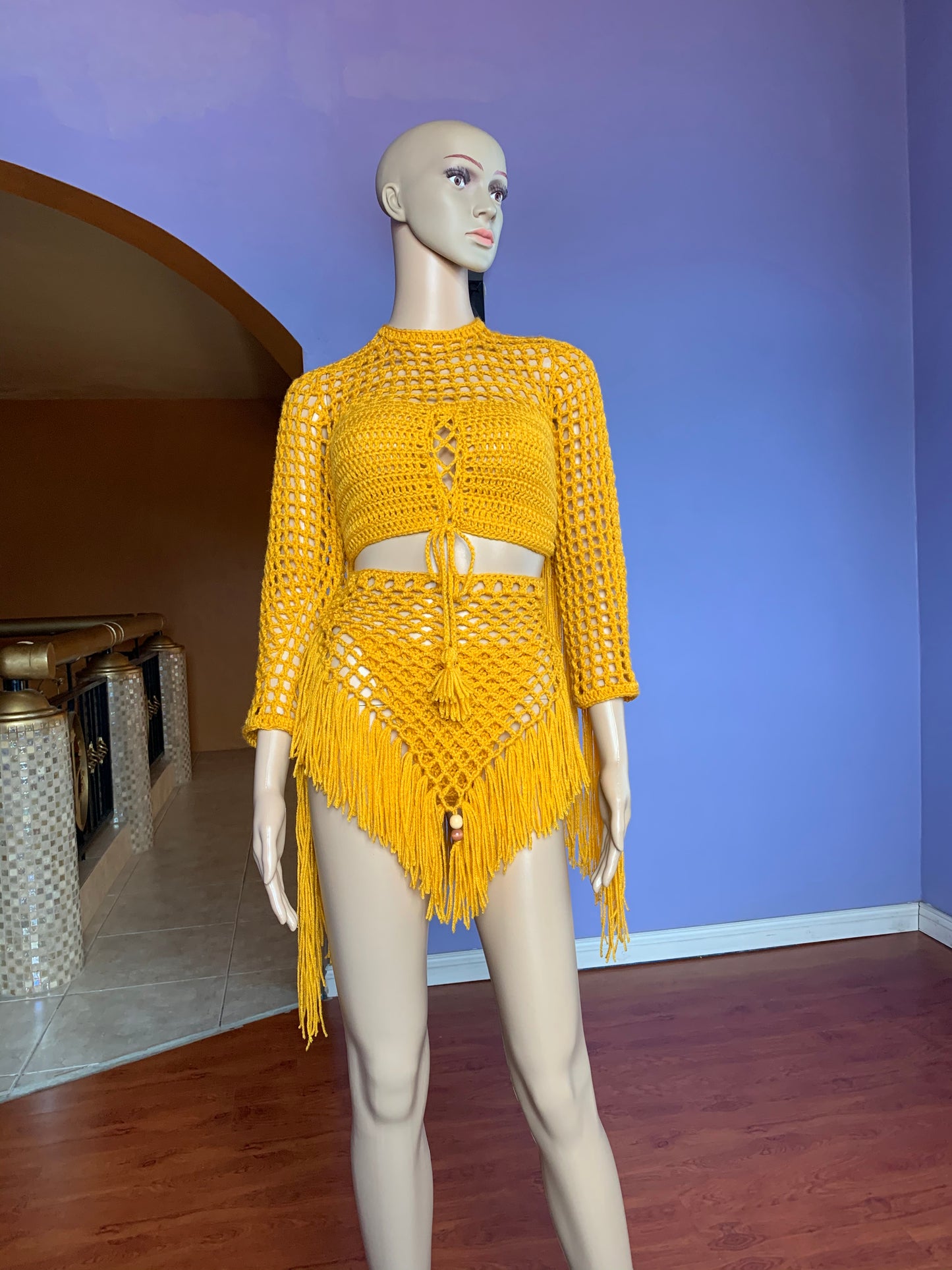 Farrah Crochet Skirt Set
