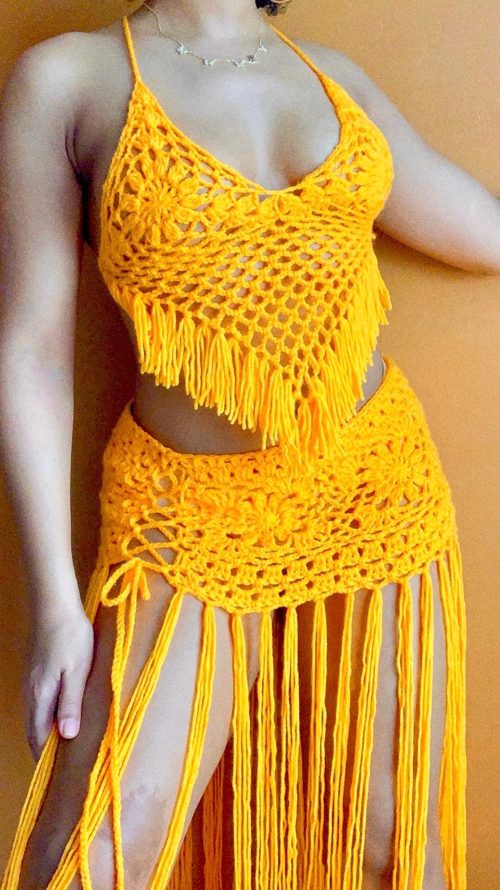 Xaraかぎ針編みのスカートセット