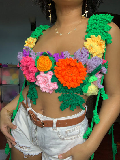 Flower Bomb Crochet Top