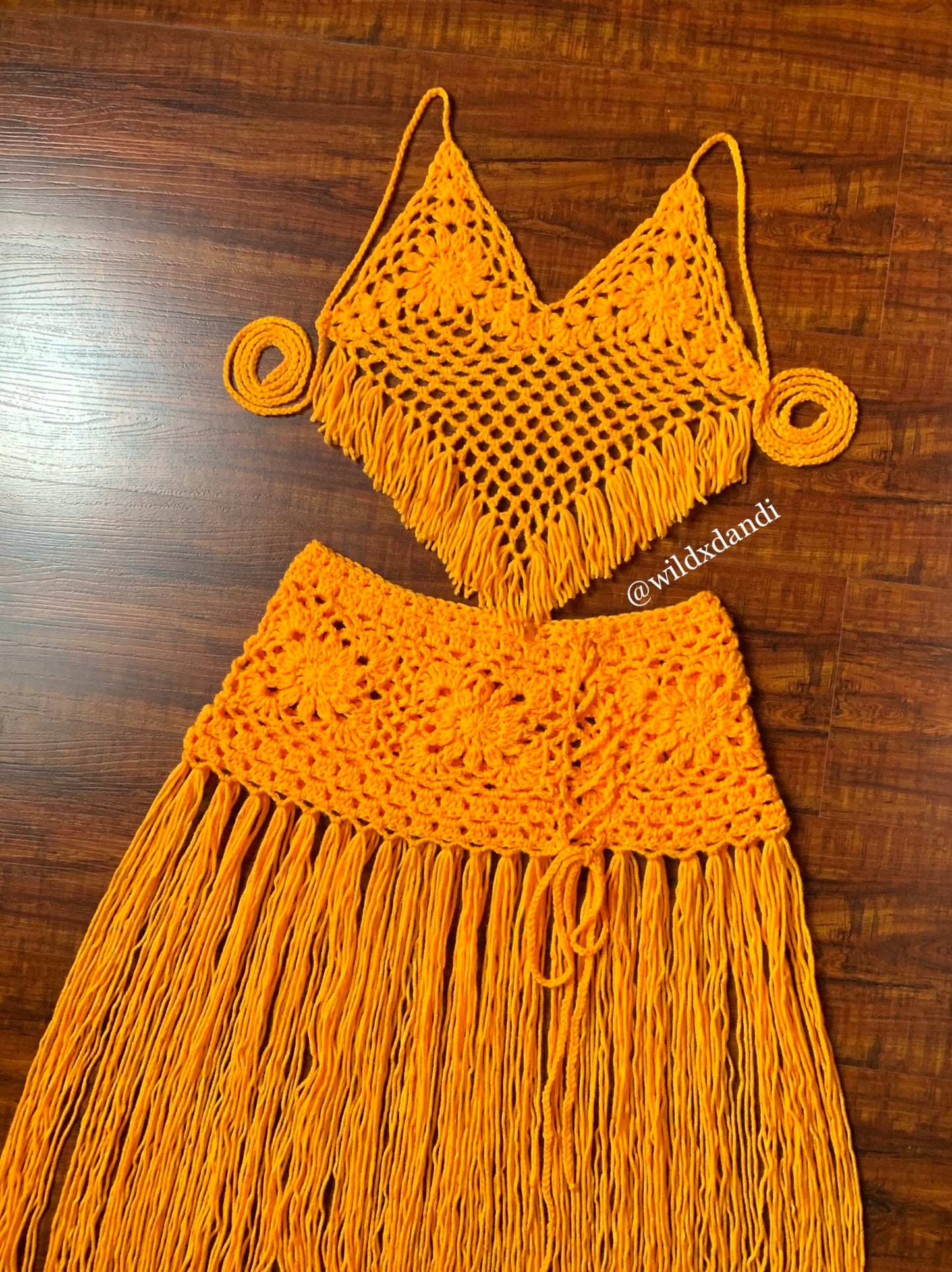 Xara Crochet Skirt Set