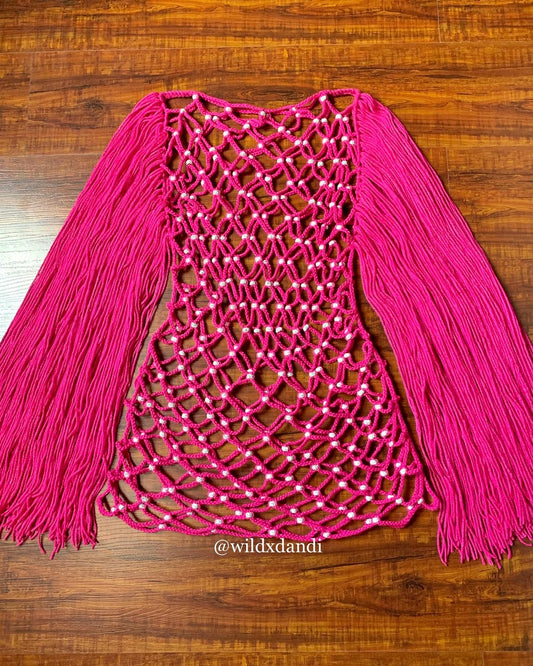 Stella Crochet φόρεμα σετ