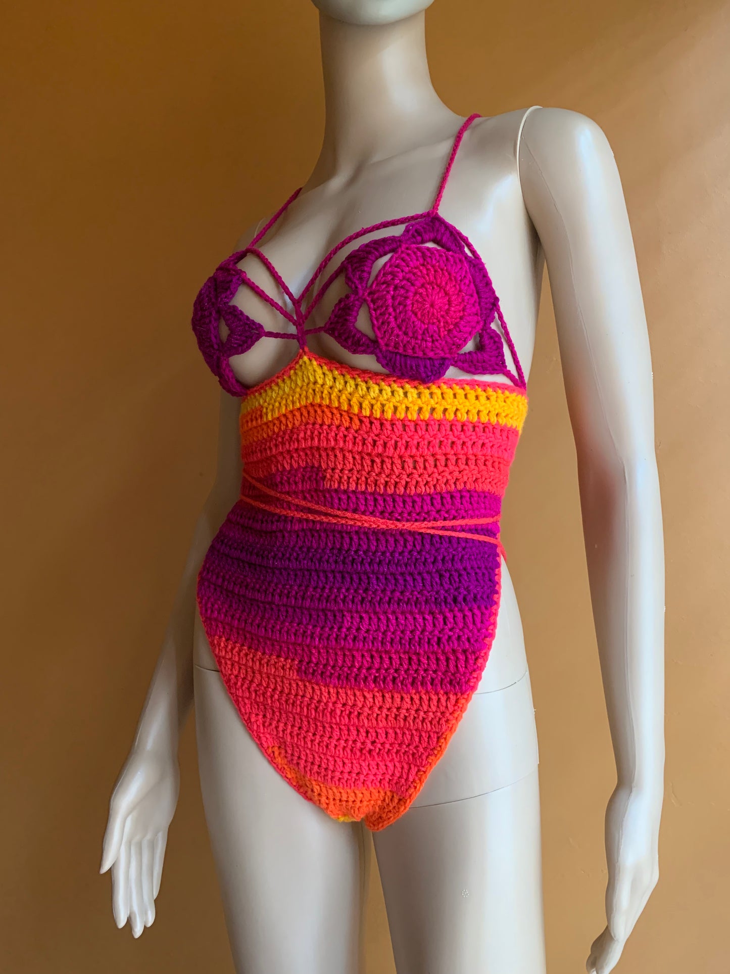 Lisa Crochet Monokini