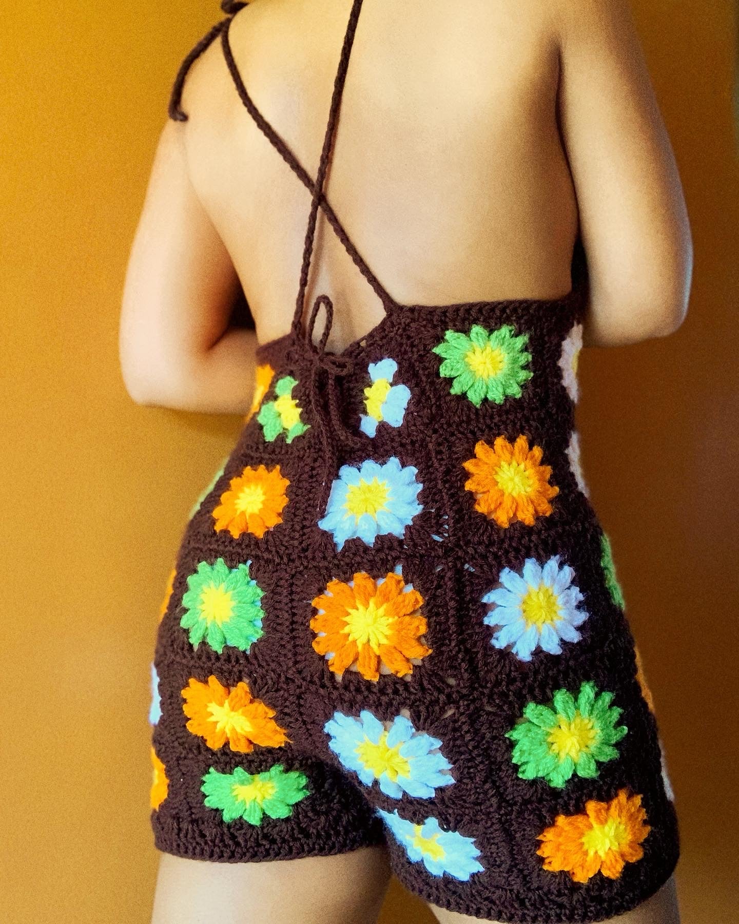 Dandelion Crochet Romper